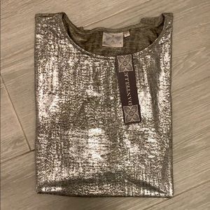 DANTELLE 💠 Shimmer Gold Hi-Lo Top